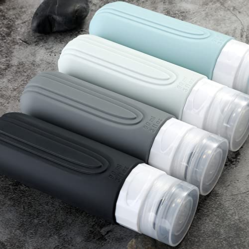 Mrsdry 3oz Travel Bottles for Toiletries - Leak Proof & TSA Approved