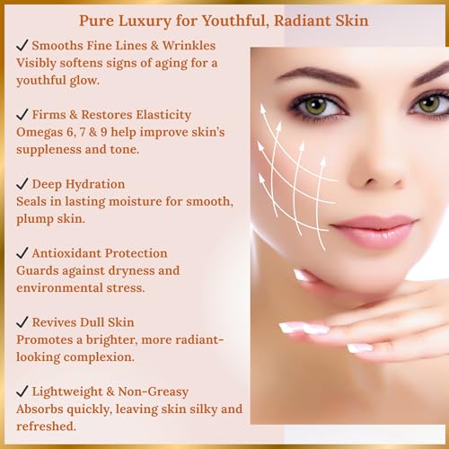 Marula Oil for Face, 100% Pure Cold-Pressed Unrefined, Moisturizing Skin & Hair Oil, Lightweight Non-Greasy Hydrating Face Oil- 4 fl oz Glass Bottle