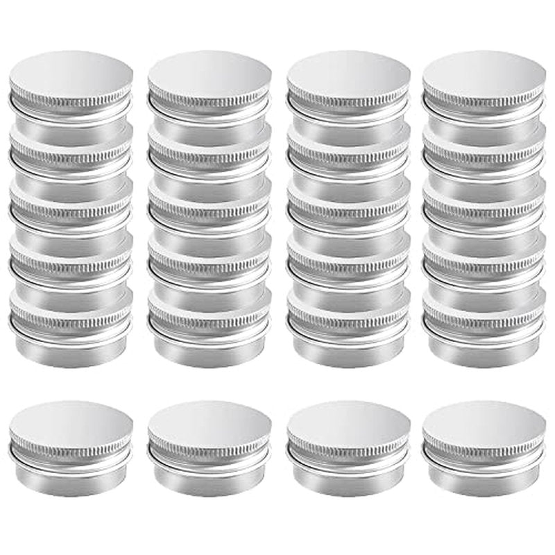 20 Pack 1 oz Aluminum Tin Jar with Screw Lid