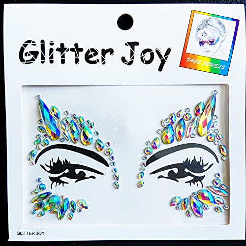 Festival Face Gems Jewels Stickers 6-Pack - AB Color