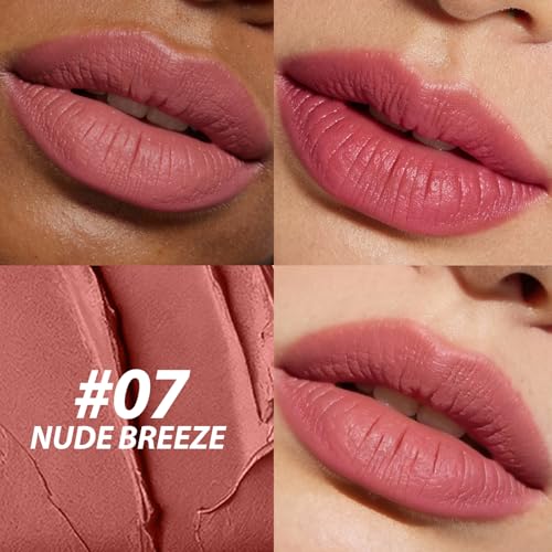 Jolilab 12-Color Velvet Matte Lipstick Set – Nude & Rich Shades