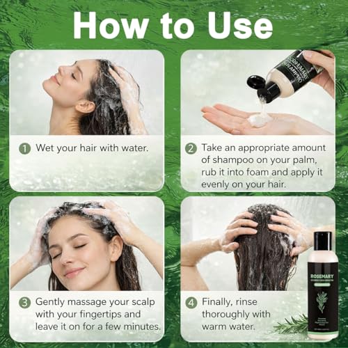 Rosemary Hair Growth Shampoo with Hydrolyzed Keratin - 200ML