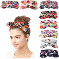 DRESHOW 8 Pack Adjustable Floral Headbands for Women