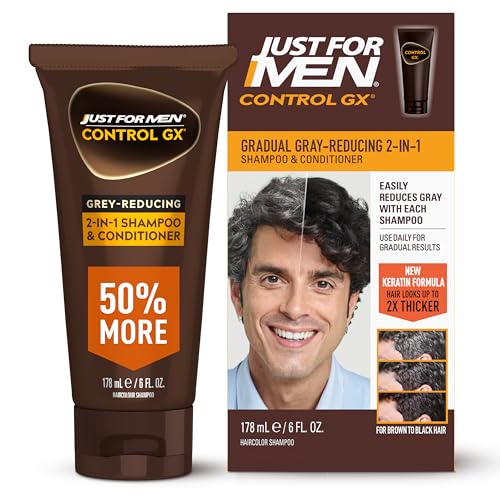 Just for Men Control GX Grey Reducing Shampoo & Conditioner, 5 oz