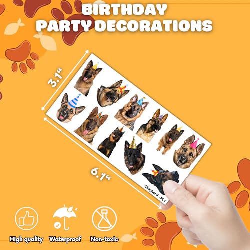 German Shepherd Temporary Tattoos - 100 PCS Party Favors