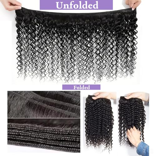 Brazilian Deep Wave Human Hair Bundles 16-20 Inch 3pc