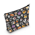MNIGIU Funny Vet Med Cosmetic Bag Vet Tech Gift Animal Lover Gift Vet Meme Makeup Bag Veterinarian Gift (Vet Med Black)