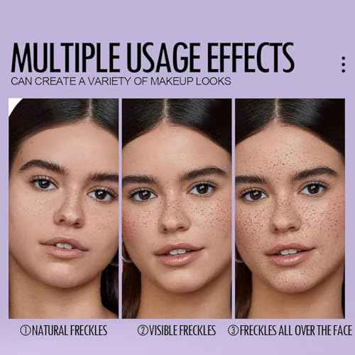 Freckle Stamp, 5-Point Freckle Stamp, Freckles Pen, Faux Freckle Foundation Sitck, Natural-Looking Long-Lasting Beauty Freckles Marker (#1-LIGHT)