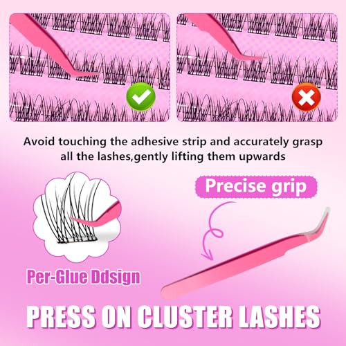 Self Adhesive Lashes 120Pc Reusable No-Glue Natural C Curl