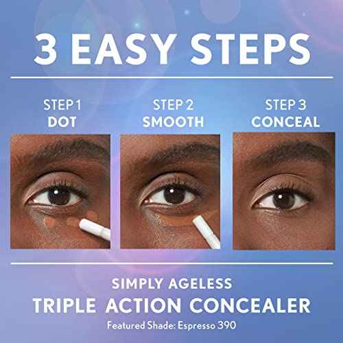 COVERGIRL Simply Ageless Triple Action Concealer, Classic Ivory, Pack of 1