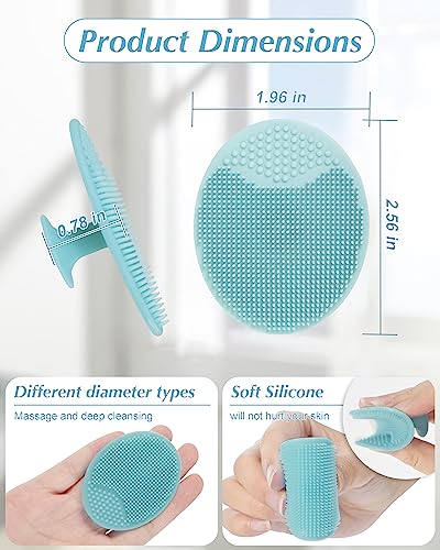 8-Piece Silicone Face Scrubber Set for Deep Pore Cleansing