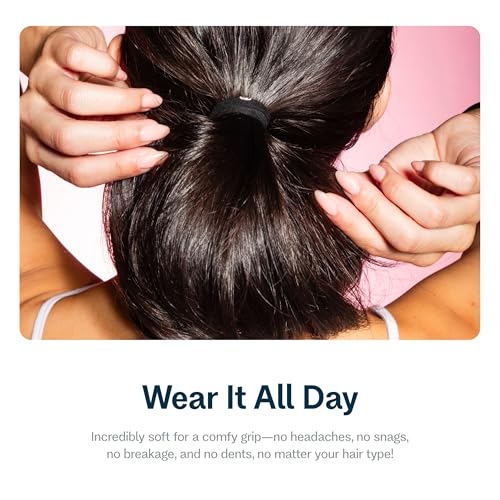 Gimme Fine Hair Elastic Bands - 12 Pack Black