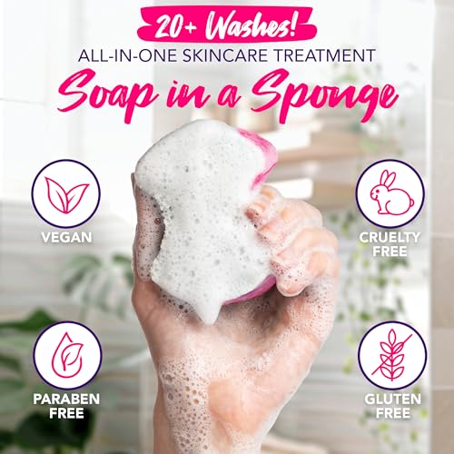 Spongeables Pedi Scrub Foot Exfoliating 20+ Wash Sponge