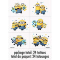 Minions 2 Temporary Tattoo Sheets for Kids - 4 Pack