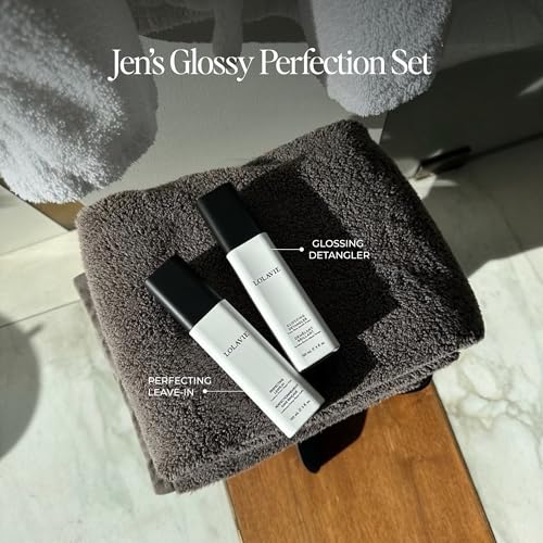 LolaVie Glossy Perfection Hair Set — Detangler + Leave-In Conditioner for All Hair Types
