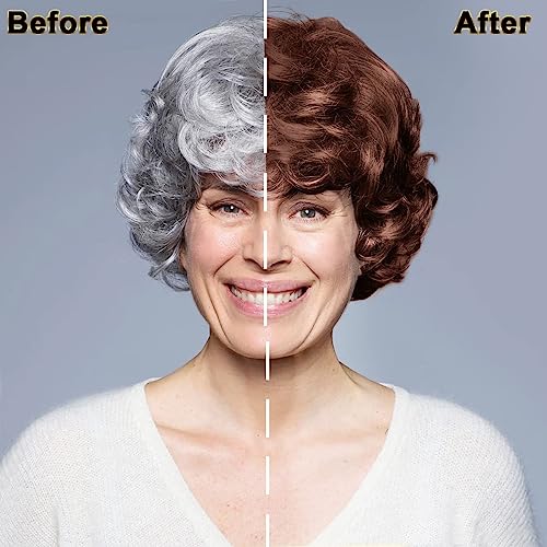 IIIMEIDU Dark Brown Hair Dye Shampoo 3-in-1 for Gray Hair, Nourishing & Long-Lasting