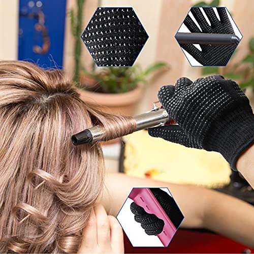 Heat Resistant Gloves for Hair Styling - 2Pc Set, 300°C