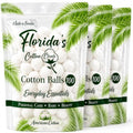 Purified American Cotton Balls 300 Count (3 Pack) - Soft & Absorbent