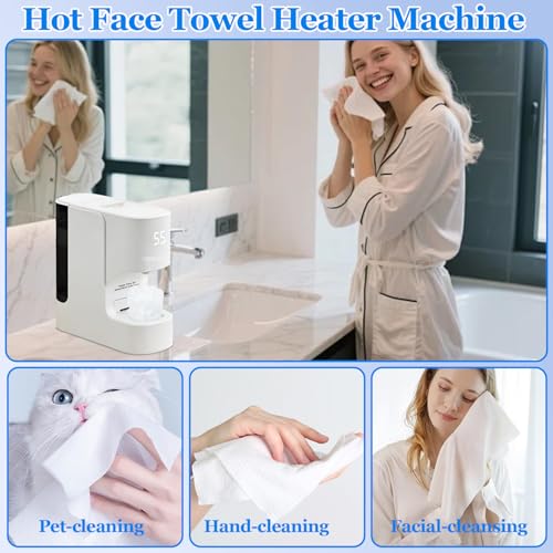 Hot Towel Warmer Machine with 5-Second Heating & Smart Voice Alert