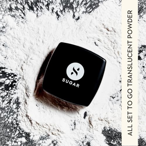 SUGAR Cosmetics SUGAR All Set To Go for shine constrol Matte Loose Setting Powder Blurs Pores & Fine Lines 7 g (Pack of 1) Translucent Powder