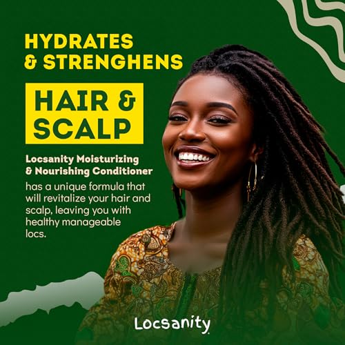 Locsanity Rosewater Peppermint 2-in-1 Shampoo & Conditioner for Locs