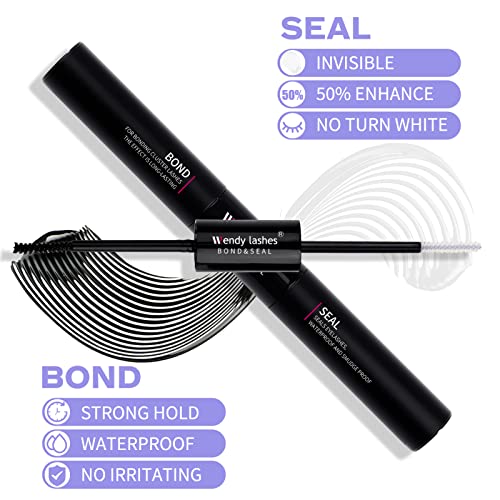 Lash Bond and Seal for Cluster Lashes - 2 in 1 DIY Eyelash Glue