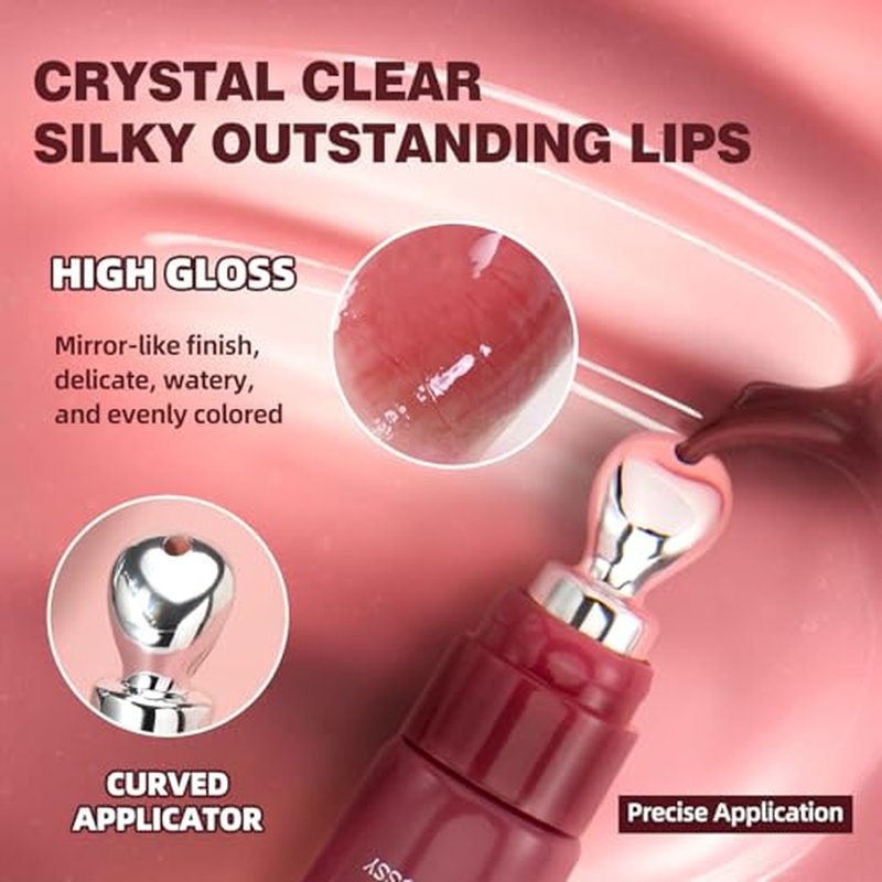 Hydrating Lip Serum Set - 4PCS Tinted Glossy Lip Balm