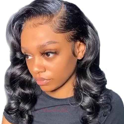 Brazilian Body Wave Human Hair Extensions - 12/14/16 Inch, 8A Virgin, 100% Unprocessed, 1B Color