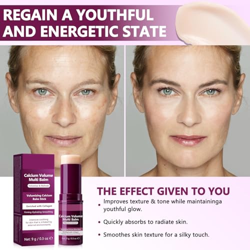 Calcium Collagen Volume Multi Balm Stick - Anti-Wrinkle Moisturizer (2pcs)