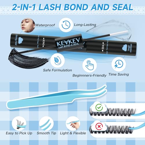 Lash Clusters Kit 280Pcs - 40D+50D Individual Eyelash Extensions