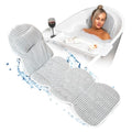 2-in-1 Full-Body Bath Pillow & Free Bath Tray ? Soft 5D Air Mesh Bath Pillows for Tub | Detachable Headrest, Machine Washable, Non-Slip Support