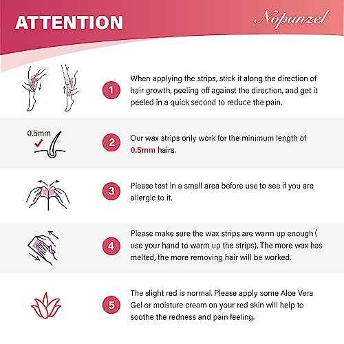 Wax Strips: 64 Waxing Strips - Hair Removal Wax - Brazilian Waxing - Waxing Kit for Women - Body Legs Arms Chest Bikini Back - Wax Kit At Home for Hair Removal - 4 Calming Oil Wipes - 2 sizes