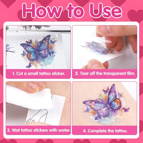 Cheerleading Temporary Tattoos Stickers - 200+ Cheerleading Decorations Favors for Party, Cheerleader Tattoo Stickers Gifts Adults, Cheer Sport Team Spirit Party Supplies Prizes