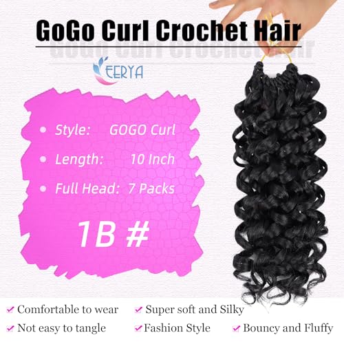 GoGo Curl Crochet Hair 10 Inch Water Wave - 7 Pack
