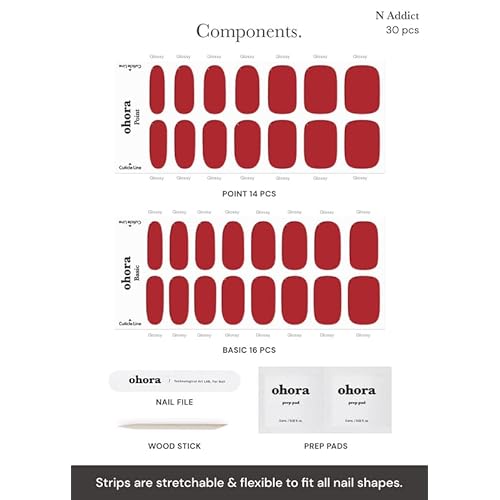ohora Semi Cured Gel Nail Set of 2 (N Addict & N Tint High-Teen) - Professional Salon-Quality Nail Care