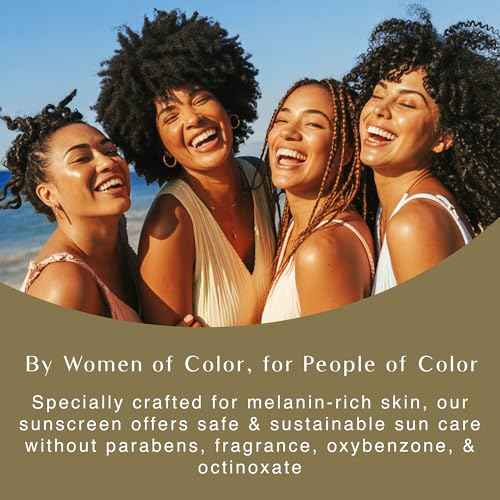 Black Girl Sunscreen - Make it Glow Face & Body Moisturizing Sunscreen Spray SPF 30, No White-Residue for Melanin Rich Skin (SPF-30-5oz-Spray)