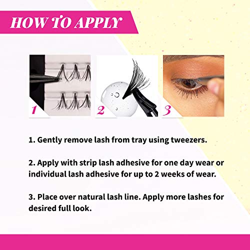 Andrea Knot-Free Naturals Individual Lashes Short Black 2 Pack