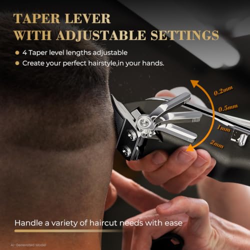 PRITECH Professional Cordless Hair Clippers for Men, Thick & Fades
