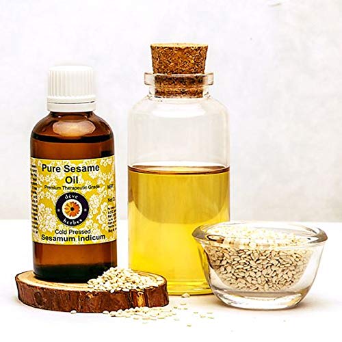 dève herbes Pure Sesame Oil (Sesamum indicum) Cold Pressed 300ml (10 oz)