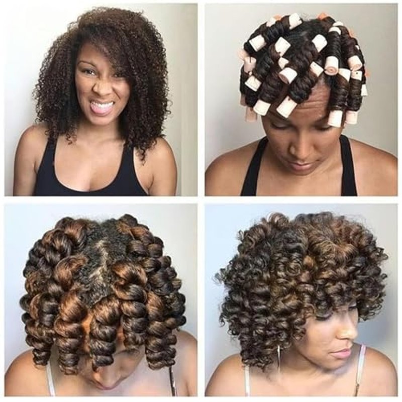 40Pcs Perm Rods Set for Natural Hair - Plastic Wave Rollers
