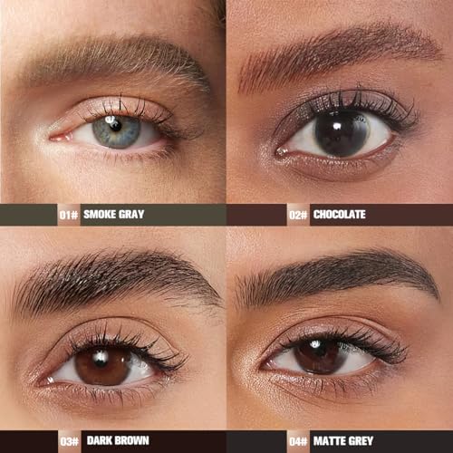 Vegan Eyebrow Pencil 4-Shade Set - Waterproof & Long-Lasting