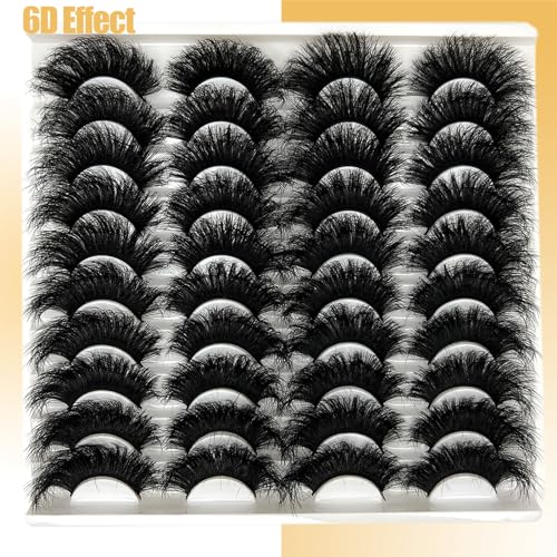 Loladook 3D Mink Lashes Fluffy 20mm Full Strip Eyelashes