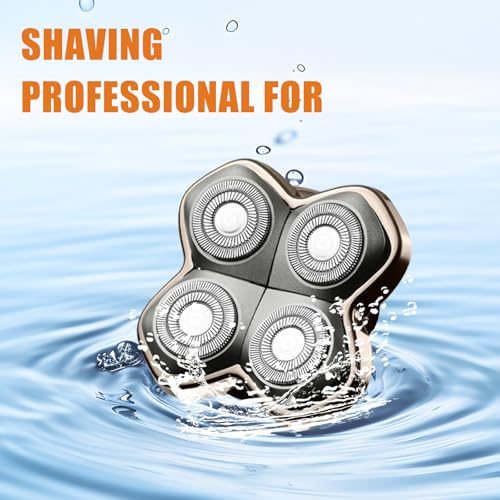 Replacement Blade Shaver PRO 2 Head for Electric Shaver Compatible with Skull Pitbull, Butterfly Kiss PRO & Palm Shavers (2Pack)