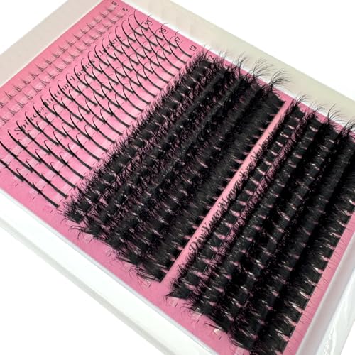 Spiky Lash Clusters - 16 Rows DD Curl Volume Extensions