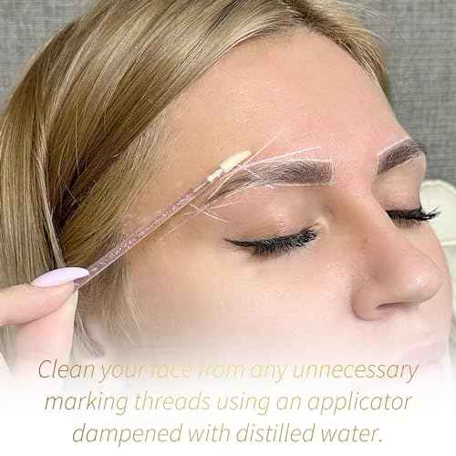 Ink Permanent Face Razors for Women with White Brow Mapping String Kit, 7 Eyebrow Razors with Pre-Inked Mapping String for Facial Hair Removal for Women, Brow Mapping Kit, Eyebrow Razor