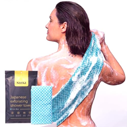 Sima Exfoliating Washcloth - Hexagon Fibers Body Scrub Towel