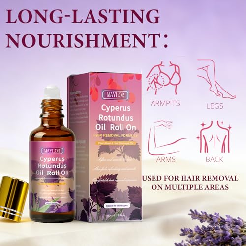 Cyperus Rotundus Serum Roll-On ? Post Hair Removal Soothing Care, Natural Plant-Based Formula for Sensitive Skin, Non-Greasy Daily Skin Comfort (1)