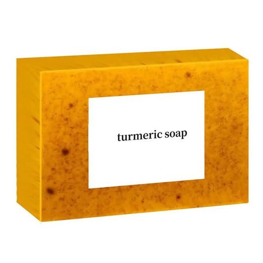 YURHERSU Turmeric Soap, Lemon Handmade Soap Bath, Deep Cleansing Pores Body Dirty Smooth Skin Tender Care, Oil Control Exfoliator for Man Girl Skin Care for All Skin Types