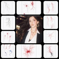 20 Sheets Horror Vascular Tattoo Stickers – Waterproof Scar