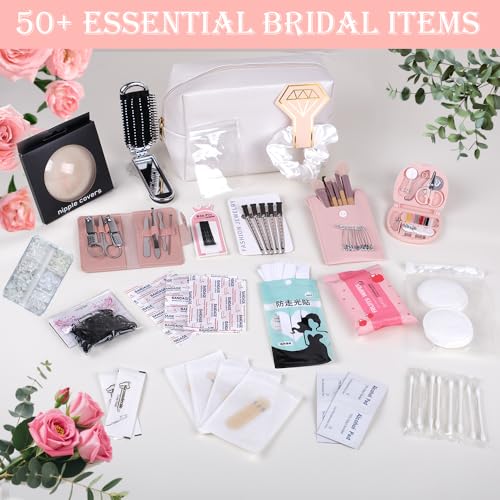Women's Emergency Kit with 50+ Essentials - Compact Travel & Wedding Survival Bag